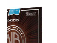 D'Addario NB1252BT 12-52 Light Balanced Tension, Nickel Bronze Acoustic Guitar Strings D'Addario NB1252BT 12-52 Light Balanced Tension, Nickel Bronze Acoustic Guitar Strings